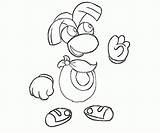 Rayman Coloring Pages Comments Library sketch template