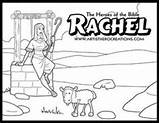 Rachel Raquel Biblia Lea Manualidades Leah Gene Dominical sketch template