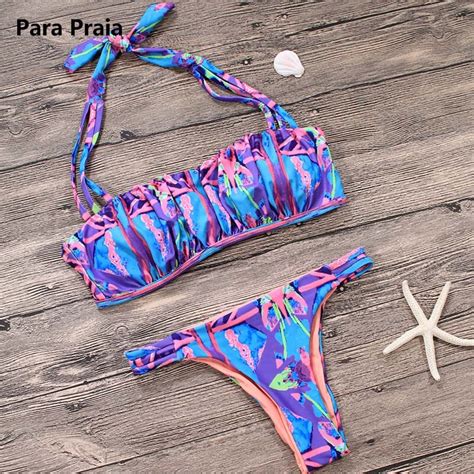 Vintage Sexy Brazilian Bikini Set Brasileira 2018 Women Swimwear Beach