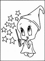 Tweety Coloring Pages Bird Printable Coloring4free Baby Christmas Tunes Looney Witch Kids Cartoons Cartoon Related Posts Disney Popular Color Library sketch template