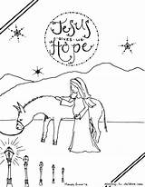 Advent Nativity Foretold Childrens sketch template