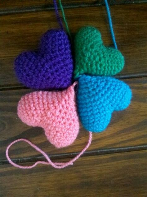 mini hearts mini heart novelty christmas crochet