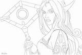 Coloring Warcraft Pages Elf Blood Mage Draw Color Adult Wow Drawings sketch template
