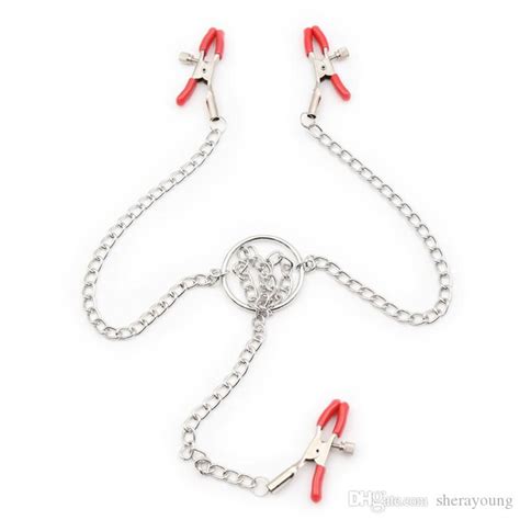 Stainless Steel Tits Nipple Clamps Labia Clips Stimulation Bdsm Bondage