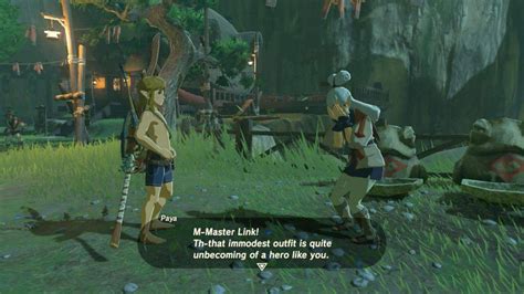 Characters React To A Naked Link In Zelda Breath Of The