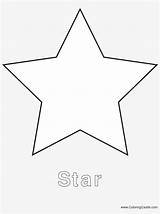 Star Shapes Template Coloring Pages Simple Christmas Pngkit sketch template