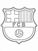 Soccer Barcelona Fc Logo Coloring Pages Printable Football Party Club Birthday Messi Cake Del Colouring Cakes Kids Foot Real Madrid sketch template