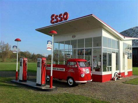red esso  gas stations gas station petrol station