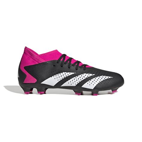 adidas predator accuracy gras voetbalschoenen fg zwart wit roze