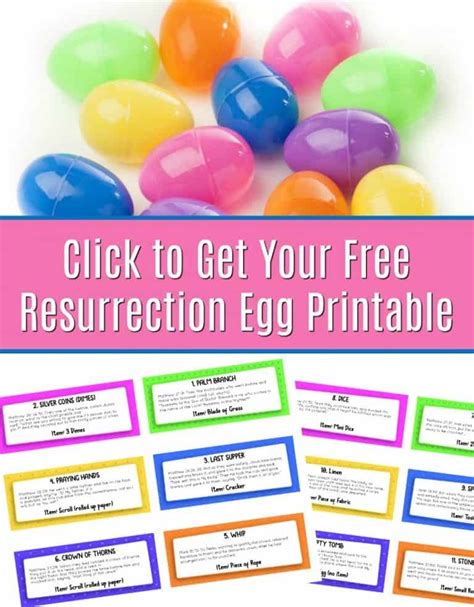 homemade resurrection eggs printables resurrection eggs resurrection