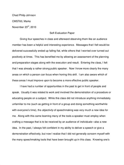 evaluation essay  examples format  examples