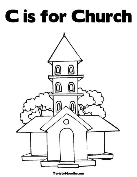 church coloring pages coloring home