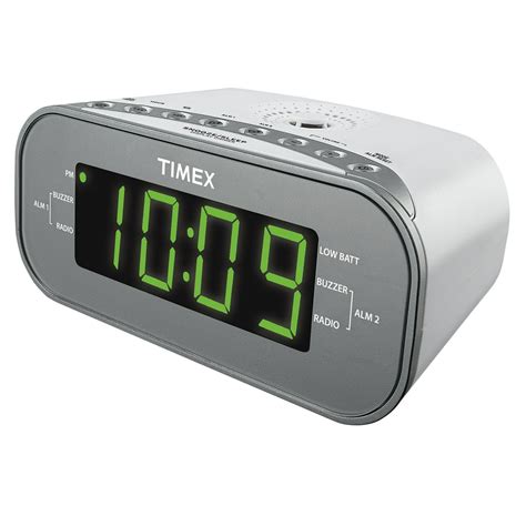 timex dual alarm clock amfm radio white walmartcom walmartcom