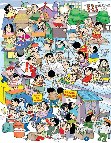 cartoons  comicstrip slice  life entitled ilog pasig