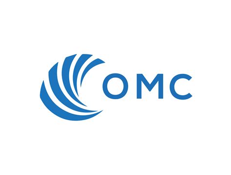 omc letra logo diseno en blanco antecedentes omc creativo circulo letra logo concepto omc
