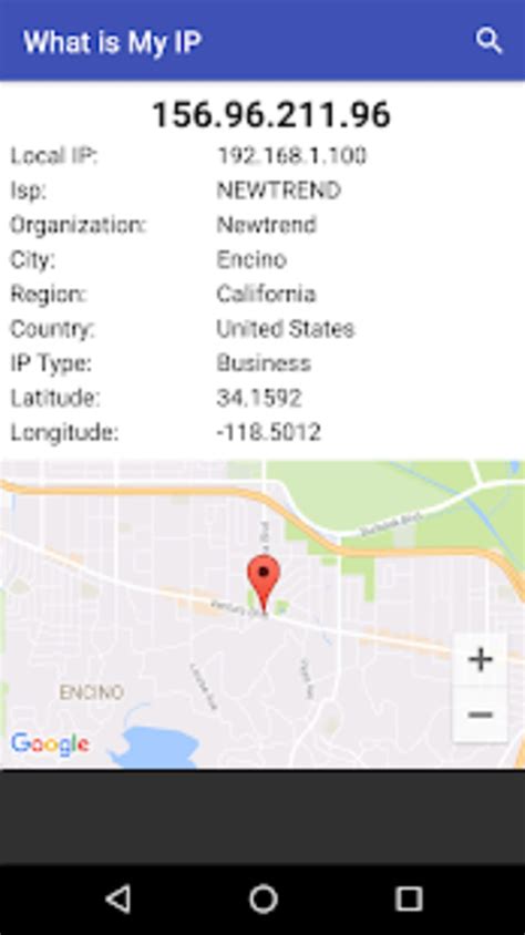 find ip address location apk  android