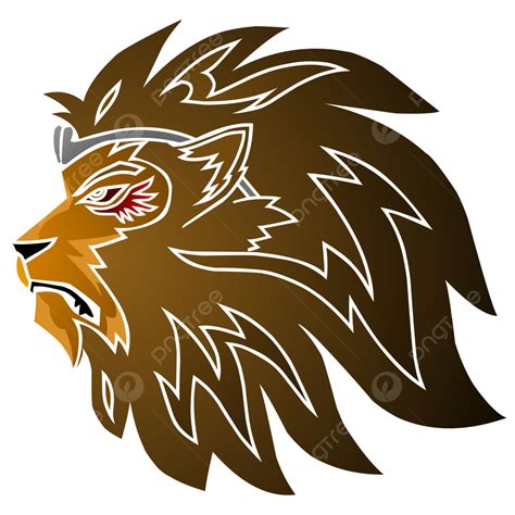 gambar bahan logo singa ganas gratis png  psd singa leo logo png  vektor