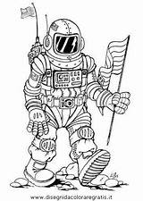 Astronauta Astronauti Fantascienza Colorare sketch template