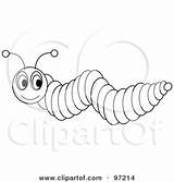 Outlined Eyes Looking Big Caterpillar Illustration Back Clipart Inchworm Rf Royalty Pams Template Clip sketch template