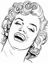 Coloring Pages Marilyn Monroe Color Drawing Coloriage Book Artist Template Gangster Un Dessin A4 Colorier Tableau Choisir Books sketch template