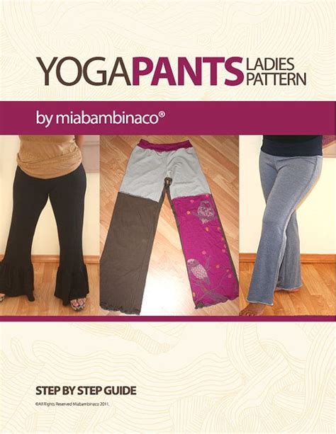 Yoga Pants Women Pdf Sewing Pattern Ruffle Pants By Miabambinaco 9 50