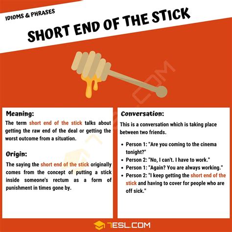 short    stick definition origin   examples esl