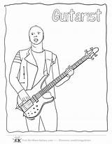 Guitar Coloring Pages Acoustic Drawing Bass Kids Player Guitars Line Outline Music Activities Christ Getdrawings Fret Getcolorings Color Beginner Guitarists sketch template