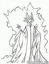 Maleficent Colorkid Czarownica sketch template