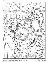 Coloring Jesus Pages Easter Crucifixion Alive Tomb Colouring Empty Resurrection Church Kids Bible Temptation Color Sheets Printable Print Getcolorings Lifeway sketch template