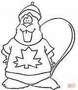 Beaver Pages Coloring Canada Canadian Colouring Dessin Coloriage Colorier Drawing Marmotte Printable Imprimer sketch template