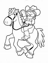 Cavalo Vaqueiro Menininha Montando Desenho Colorironline sketch template