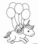 Licorne Unicorn Ballons Airs Balloon Baloon Print sketch template