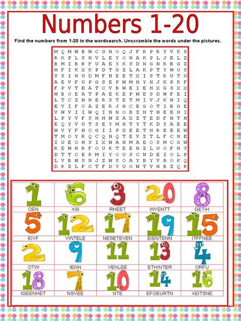 numbers    word puzzles leisure
