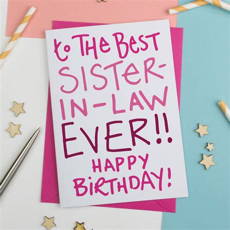 sister  law birthday card     alphabet notonthehighstreetcom