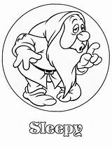 Dwarfs Sleepy Blanche Nains Neige Zwerge Yeti Drinkware Dwarf Malvorlagen Schritt Coloriages sketch template