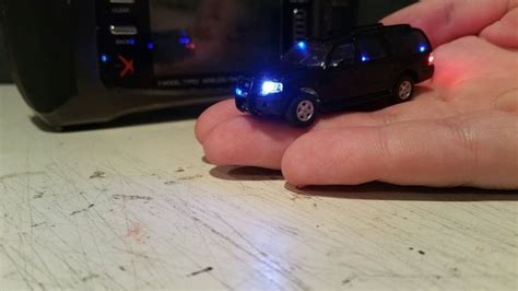 ho scale rc police car  working lights  siren police cars lights  sirens