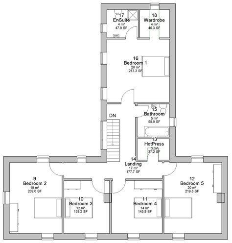traditional irish cottage floor plan