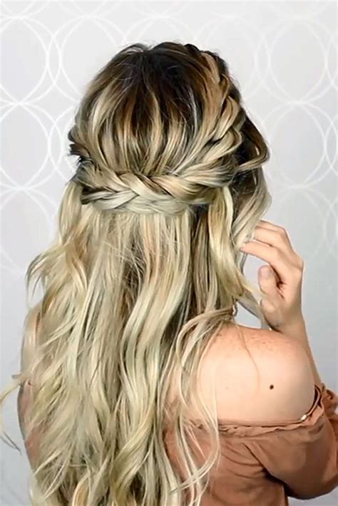 twisted crown braid tutorial braid crown tutorial romantic hairstyles braided hairstyles