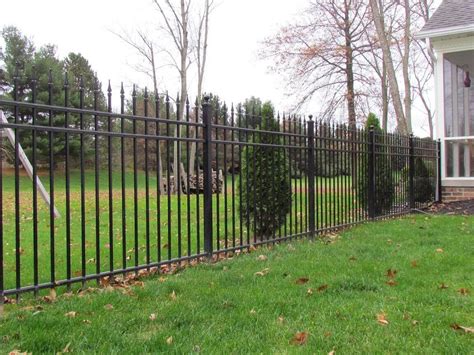 residential aluminum fence black metal fence
