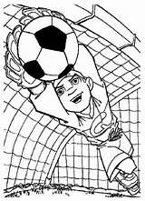 Voetbal Kleurplaat Keeper Kleurplaten Wk Soccer Tekeningen Voetballers Nec Tulamama Bezoeken Oranje Desenhar Colorear Downloaden Uitprinten Tallado sketch template