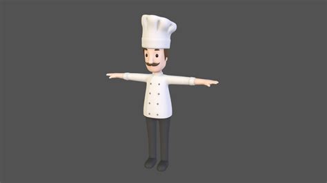 cartoonman003 chef buy royalty free 3d model by bariacg [962b2ed