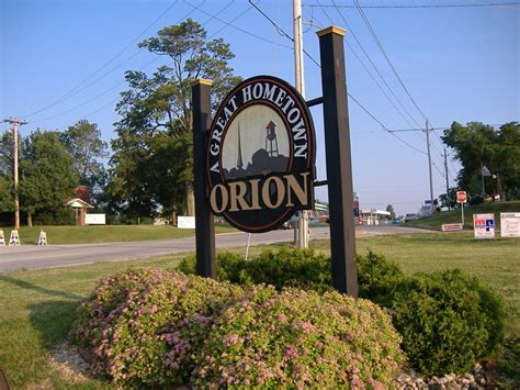 orion il welcome to orion sign photo picture image