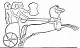 Chariot Egyptian Hittite Chariots Ancient Three Man War sketch template