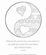 Coloring Pages Yang Yin Healthy Heart Self Color Printable Designs Adult Sheets Hollywood Book Living Drawing Getcolorings North Ca Hearts sketch template