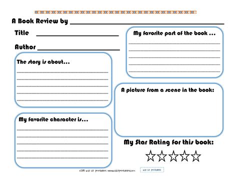 images  printable elementary book report forms elementary