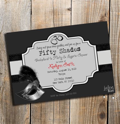 The Invites 20 Ideas To Give Your Bachelorette Party Fifty Shades Of