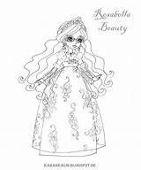 Ashlynn Kara Realm Rosabella Colouring Dukker sketch template