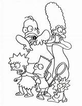 Simpsonowie Kolorowanka Wydruku Rodzina Malowanka sketch template