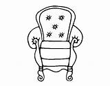 Poltrona Classica Fauteuil Sillones Sillón Classique Sillon Colorier Acolore Clásico Coloritou sketch template