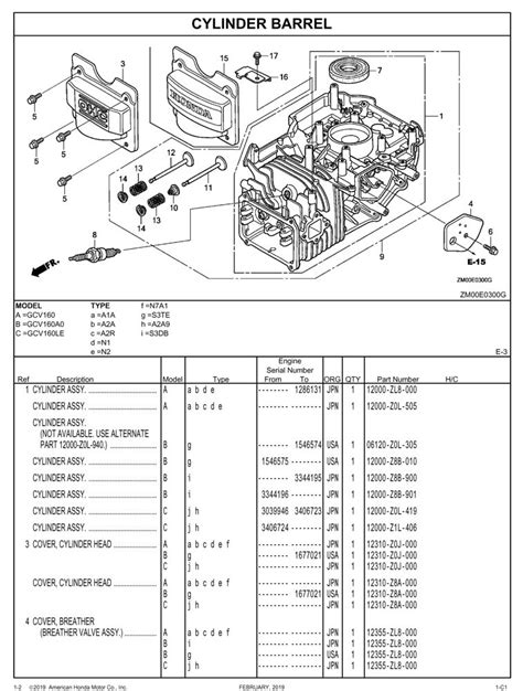 honda gcv parts manual  heat exchanger spare parts